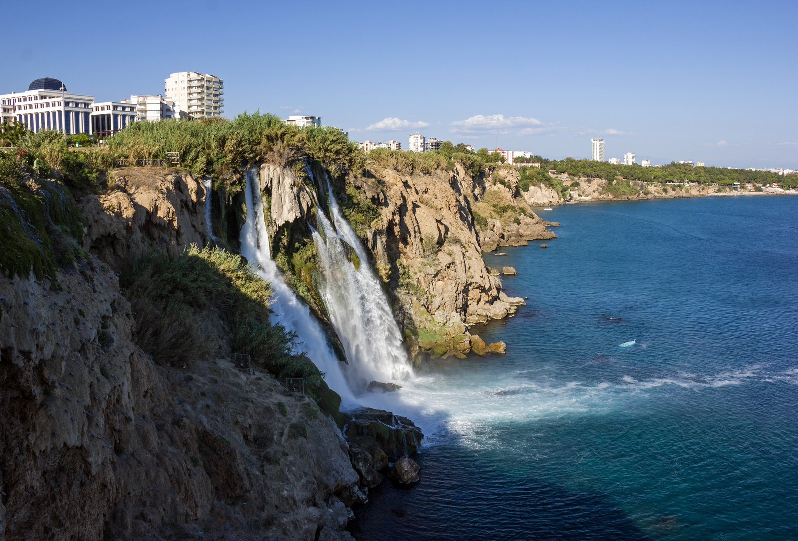 Lower Düden waterfall in Antalya
